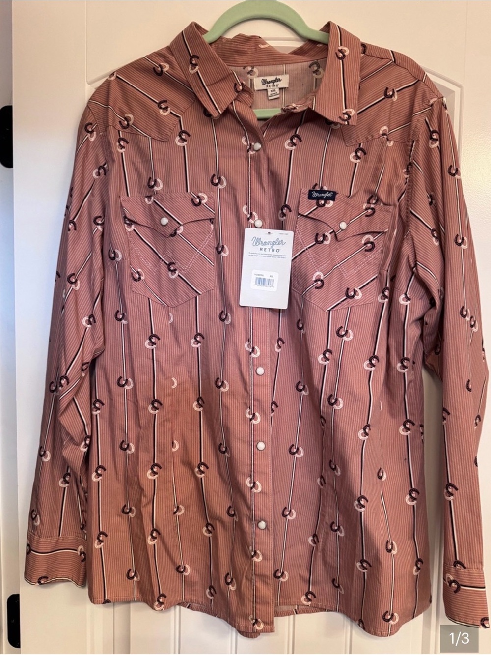 Wrangler Retro Women's Long-Sleeve Printed Western Shirt - Dusty Rose